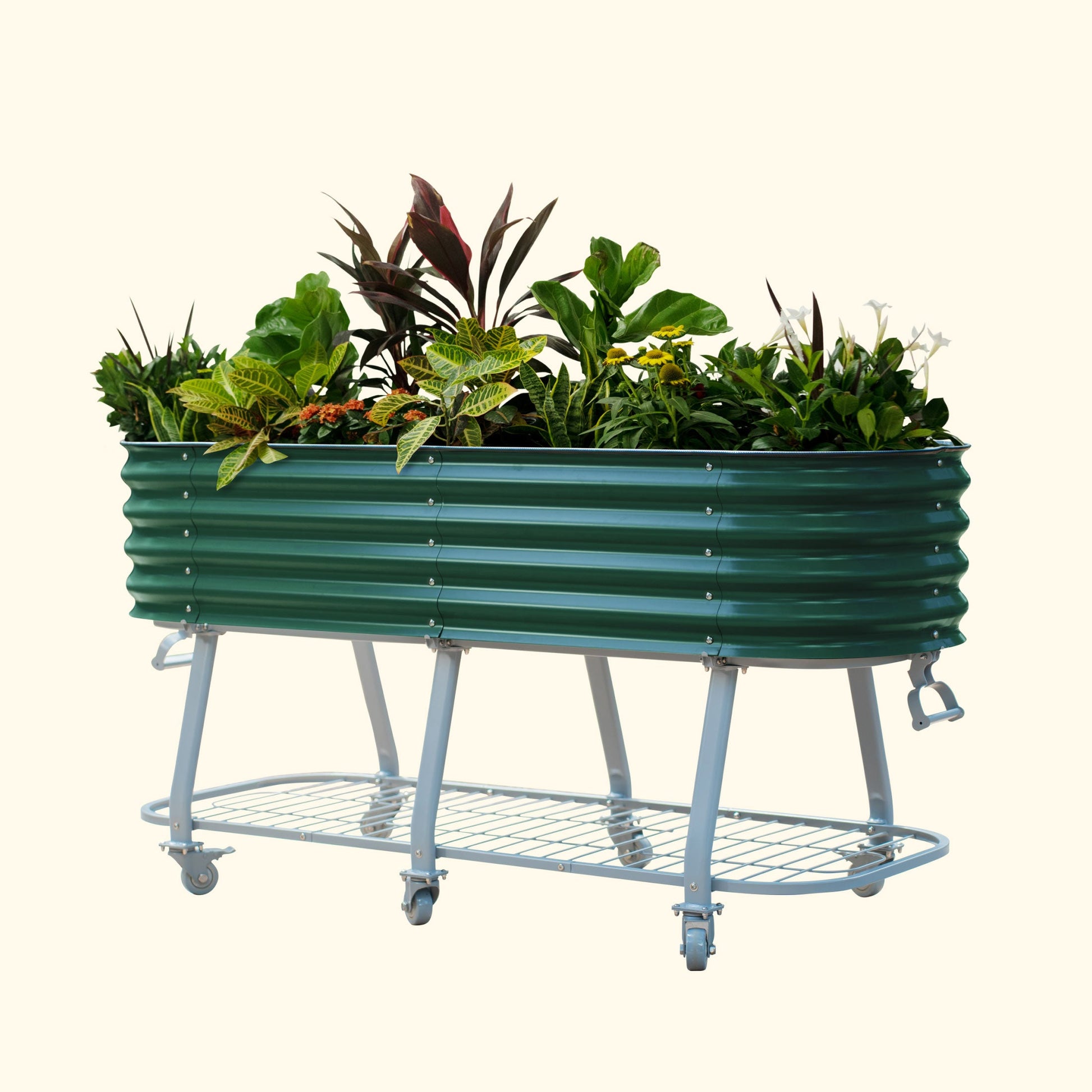 Vego Rolling Elevated Raised Garden Bed Self Watering - Tampa Home & Garden Store
