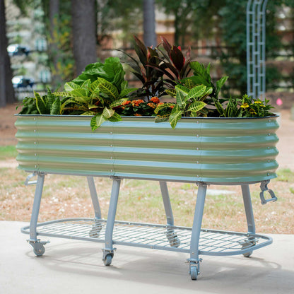 Vego Rolling Elevated Raised Garden Bed Self Watering - Tampa Home & Garden Store