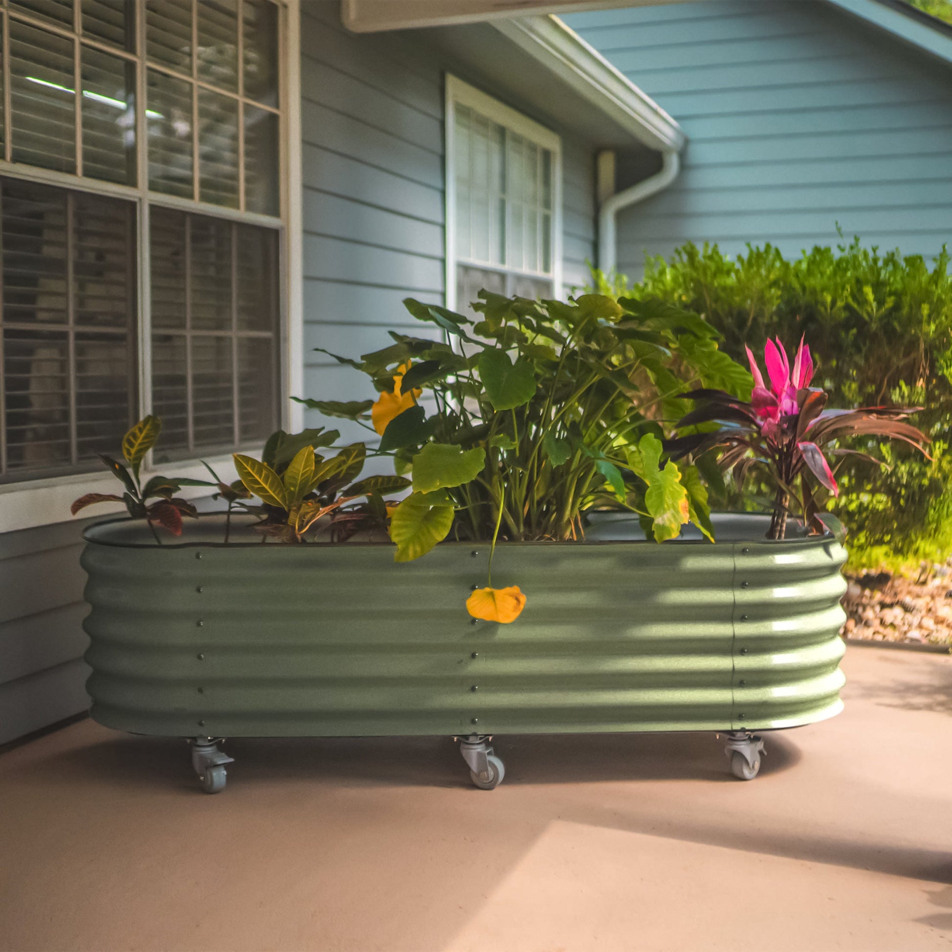 Vego Rolling Garden Bed Self Watering Large Rolling Planters - Tampa Home & Garden Store