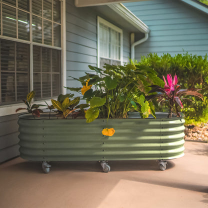 Vego Rolling Garden Bed Self Watering Large Rolling Planters - Tampa Home & Garden Store