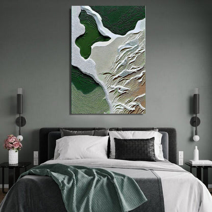 Canvas Print Verdant Cliffs III green abstract landscape crafting canvas on Tampa Home & Garden Store