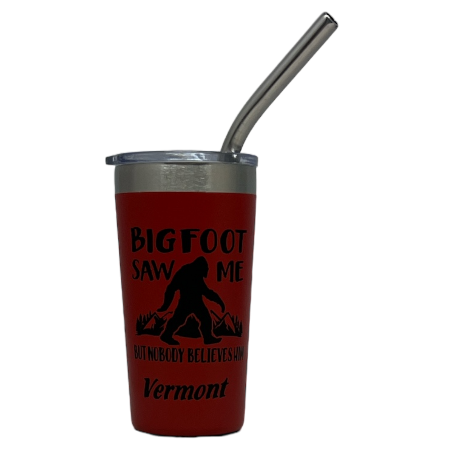 Vermont Bigfoot Stainless Steel 2oz Shooter  - Red - Tampa Home & Garden Store