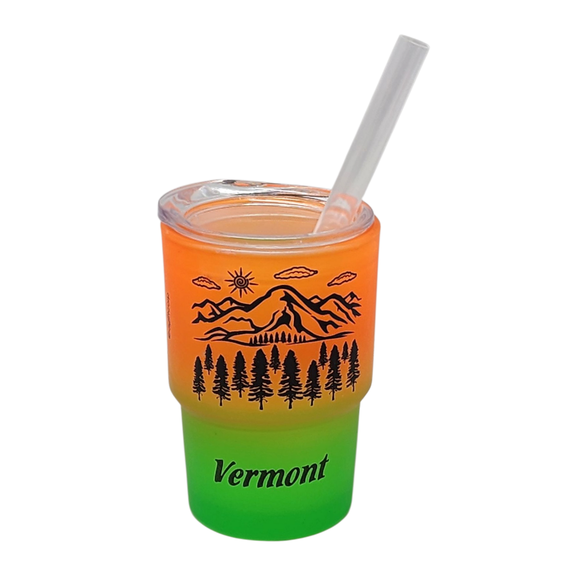Vermont Green Mountains Glass 2oz Shooter -  Indigo Twilight - Tampa Home & Garden Store