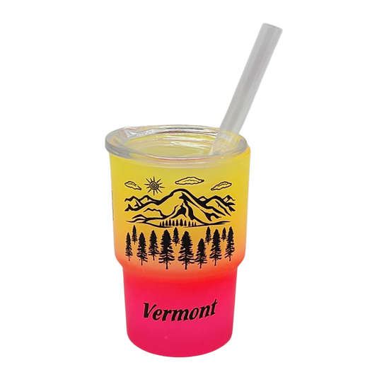 Vermont Green Mountains Glass 2oz Shooter - Sunset Breeze - Tampa Home & Garden Store