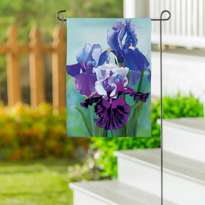 Vibrant Iris Suede Garden Flag - Tampa Home & Garden Store