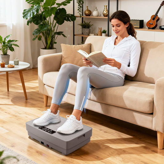 Vibration Plate Exercise Machine with Gravity Sensor and Remote Control for Home Gym