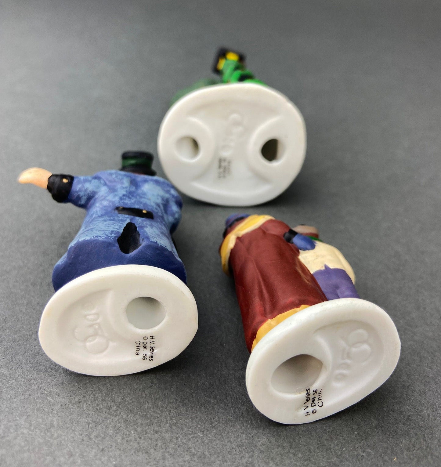 Village Accessories by Department 56.  Town Square Carolers.  Handpainted Set of Three Porcelain Figurines.  Heritage Village Collection. - Tampa Home & Garden Store