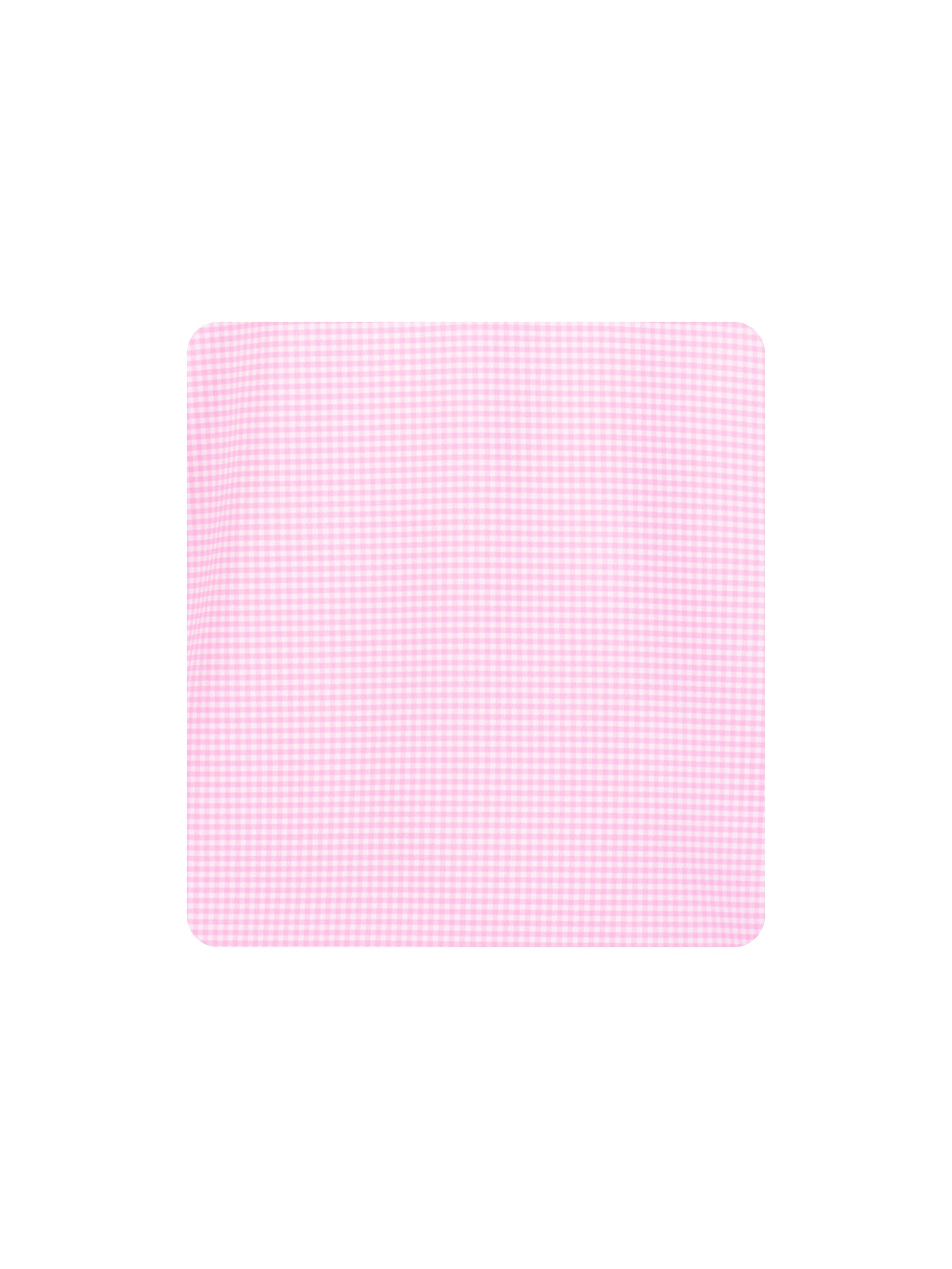 Vineyard Polo fabric swatch pink gingham with rounded corners on Tampa Home & Garden Store