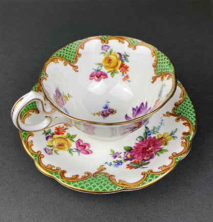 Vintage Aynsley Fine Bone China Tea Cup and Saucer - Floral England - Tampa Home & Garden Store
