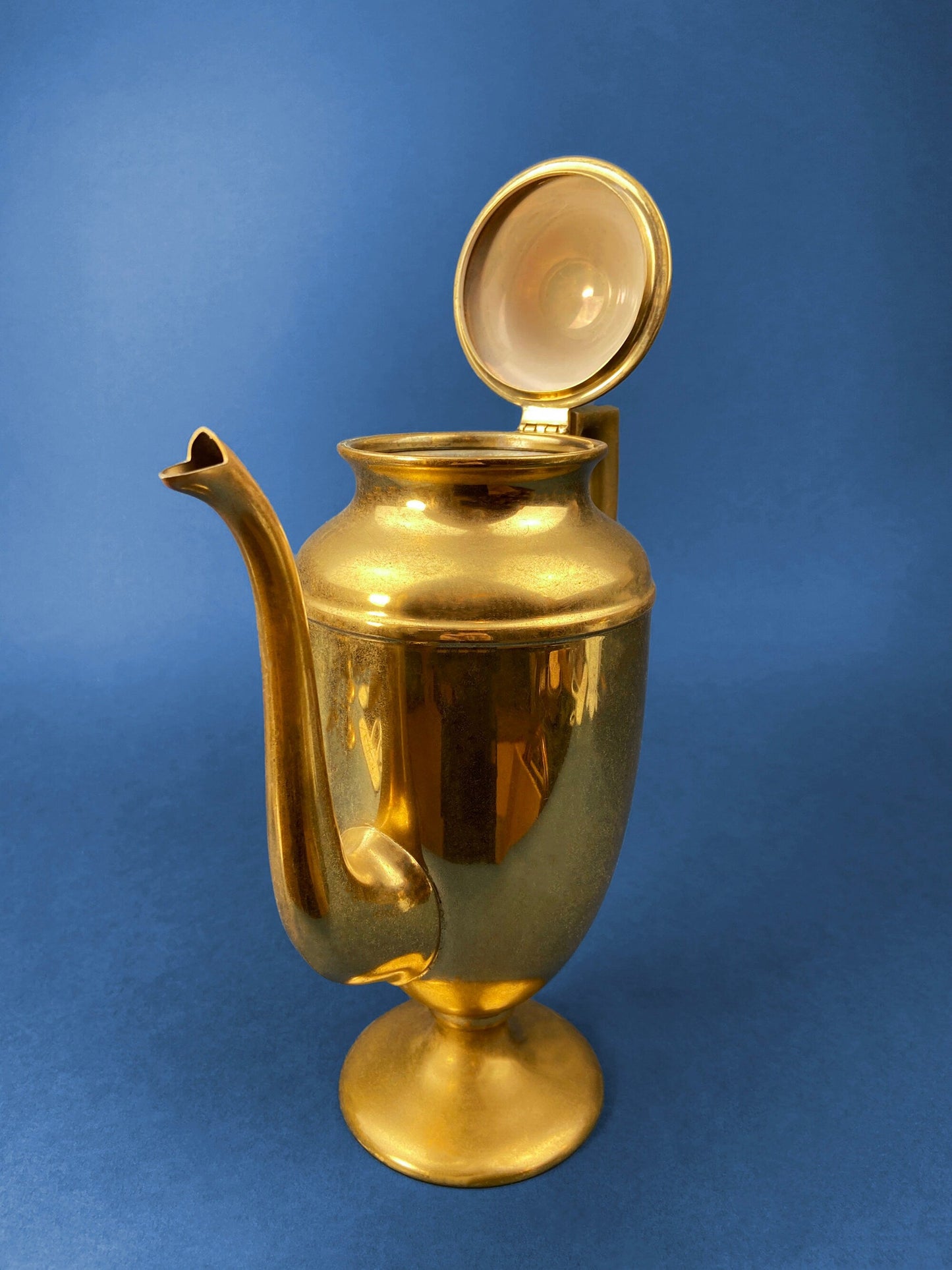 Vintage Brass Coffee Pot, Creamer & Sugar Bowl. Heavy Brass with Art Deco Style Handles. Elegant Coffee Service. - Tampa Home & Garden Store