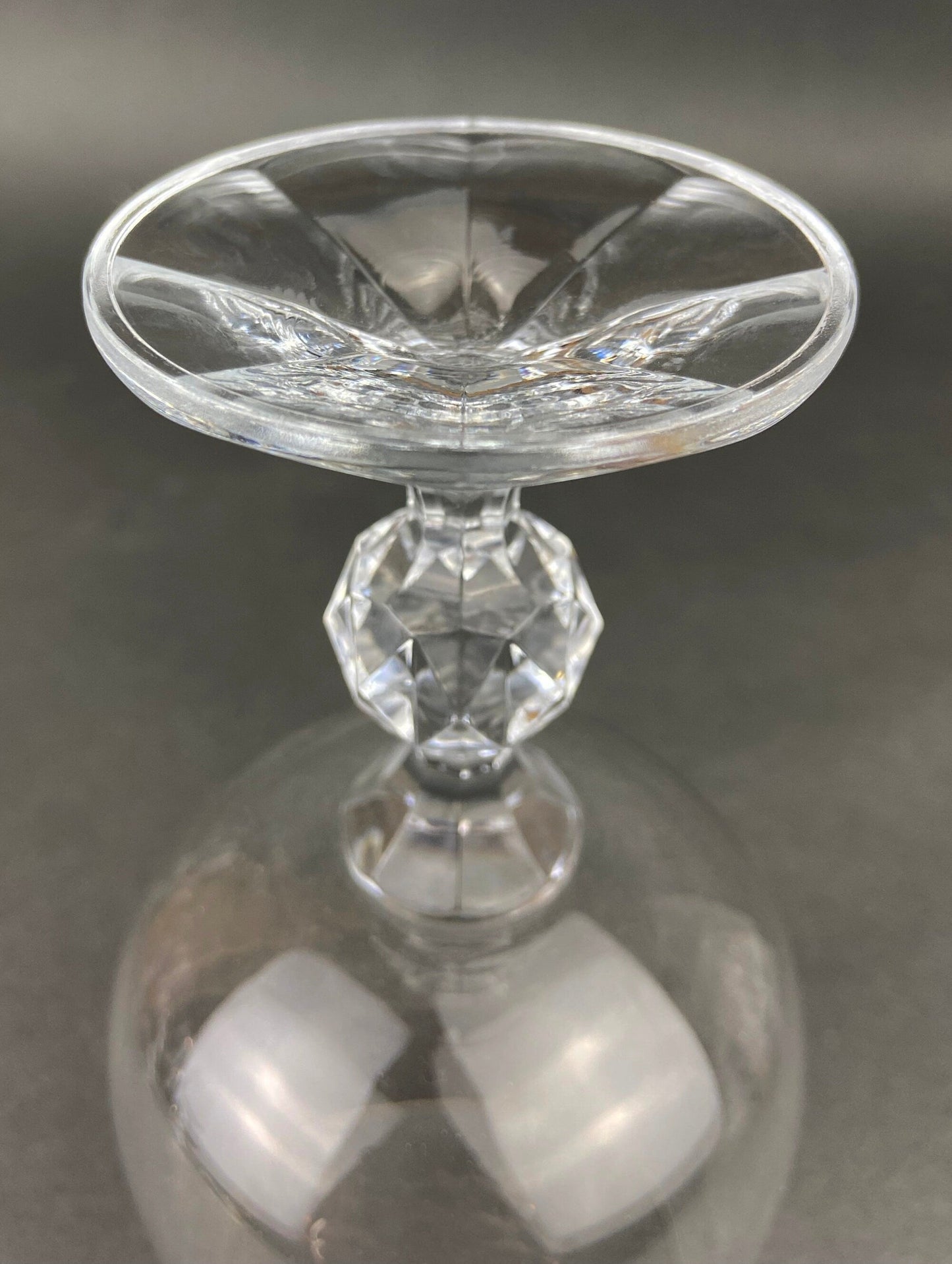 Vintage Crystal Wine or Juice Goblets.  Bohemia Crystal by Crystal-ex.  Queen's Lace Motif.  Set of Six Etched Stem Glasses. - Tampa Home & Garden Store