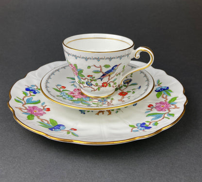 Vintage Cup and Saucer with Yellow Birds. Queens's Fine Bone China. Birds of America. Pair of Finches. Gift of Love. Modern Farmhouse. - Tampa Home & Garden Store