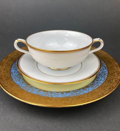 Vintage Cups and Saucers by Syracuse China. Governor Clinton Pattern.  Set of 5 Tea Cups Made in USA. - Tampa Home & Garden Store