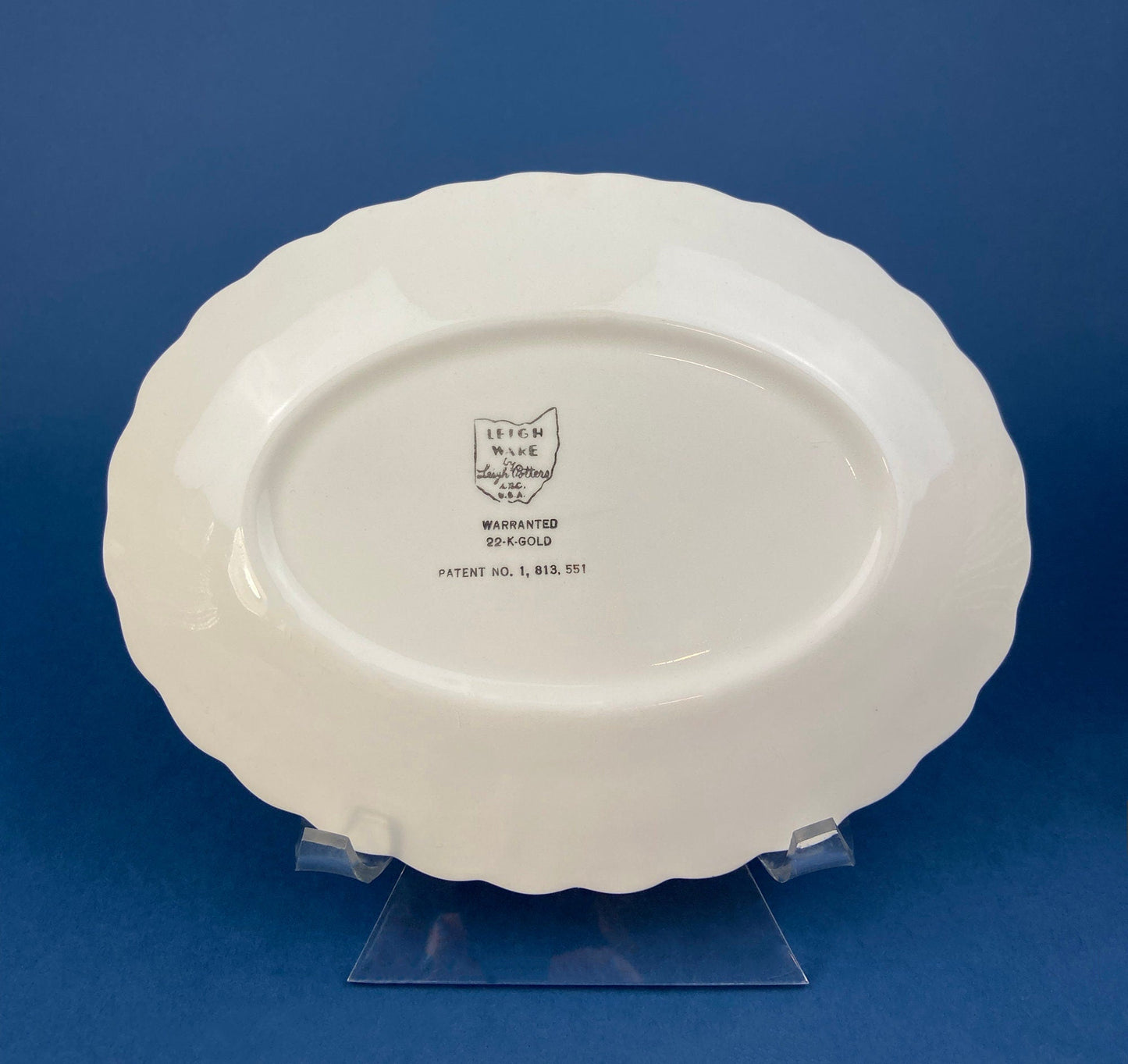 Vintage Dish Set. Leigh Wake by Leigh Potters. Set of 4 Placements: Dinner, Salad Plates, Soup, Salad Bowls, One Serving Dish & Teacups. - Tampa Home & Garden Store