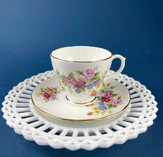 Vintage Duchess Bone China Tea Cup and Saucer: Floral Cottagecore Collectible - Tampa Home & Garden Store