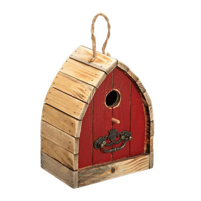 Vintage Farmhouse Style Red Solid Wood Outdoor Birdhouse - Tampa Home & Garden Store