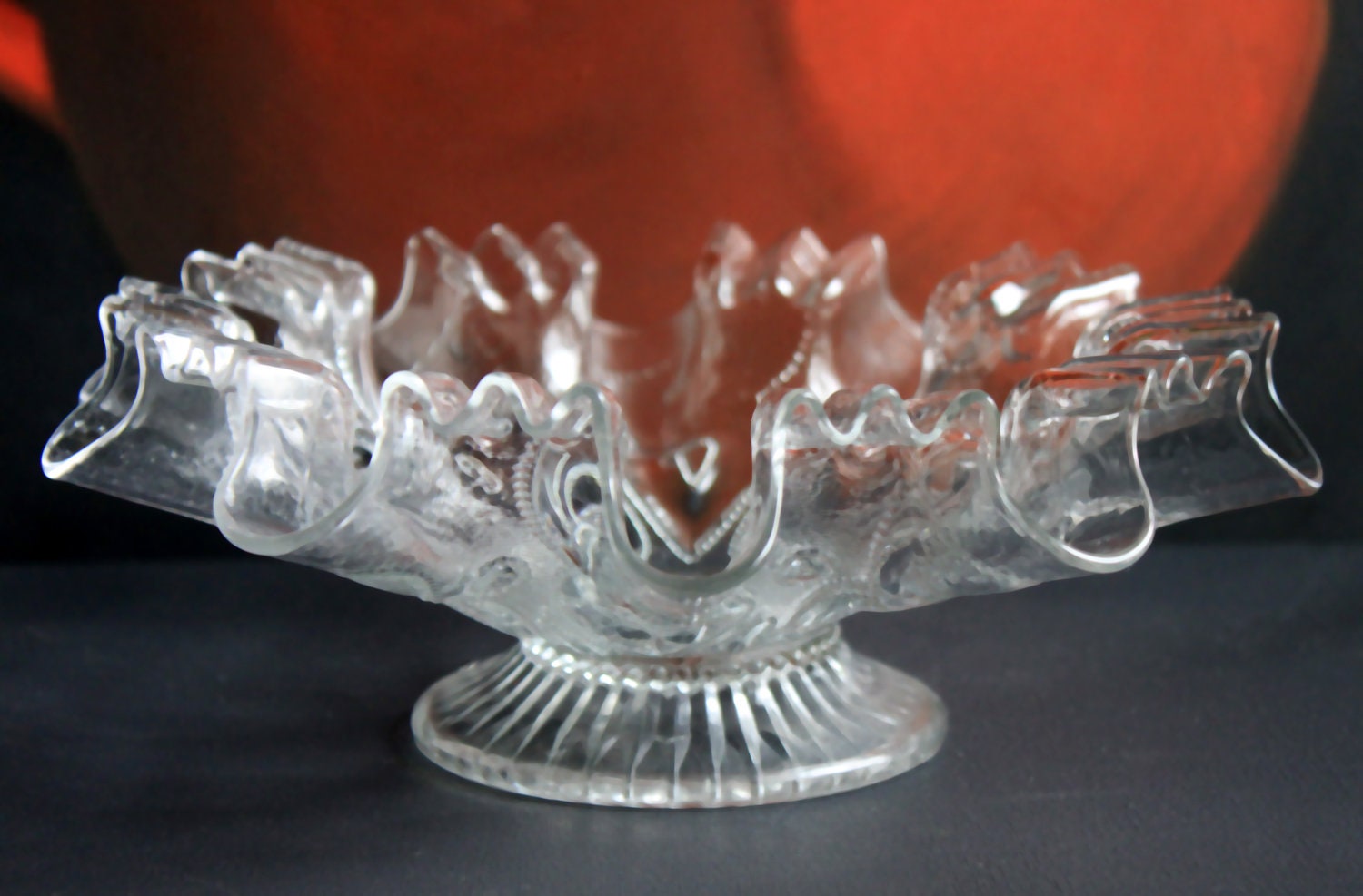 Vintage Glass Bowl. Cabinet Display Depression Glass Bowl. - Tampa Home & Garden Store