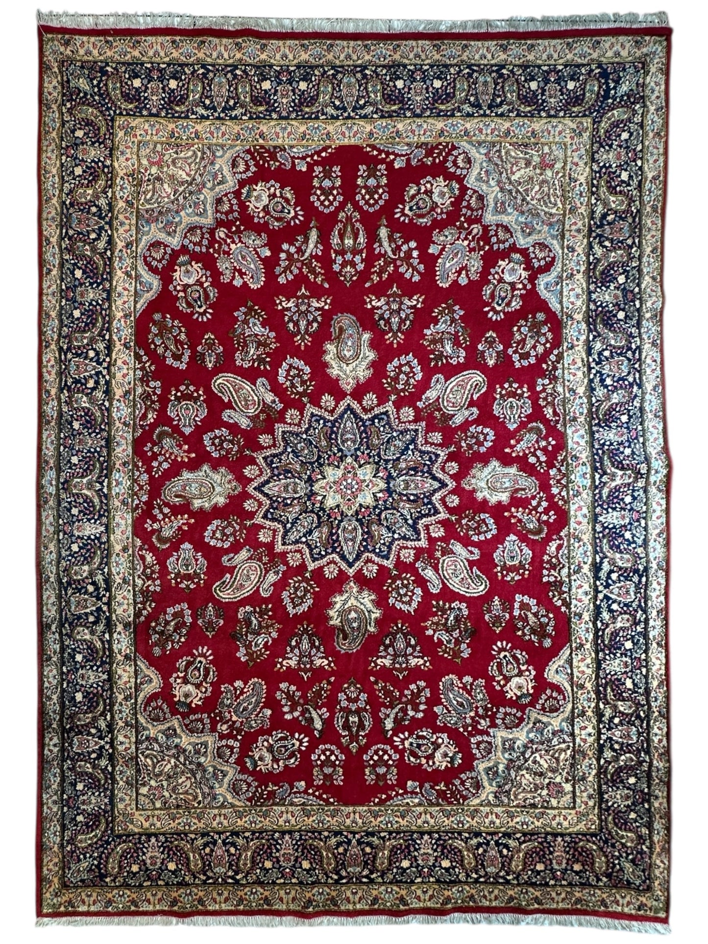 Vintage Kirman Persian Rug | 9’9” x 14’ | Thick Full-Pile Wool | Circa 1960 | K2029 - Tampa Home & Garden Store