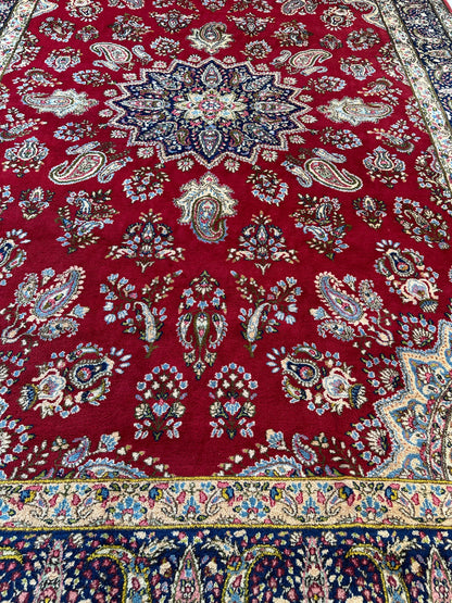 Vintage Kirman Persian Rug | 9’9” x 14’ | Thick Full-Pile Wool | Circa 1960 | K2029 - Tampa Home & Garden Store