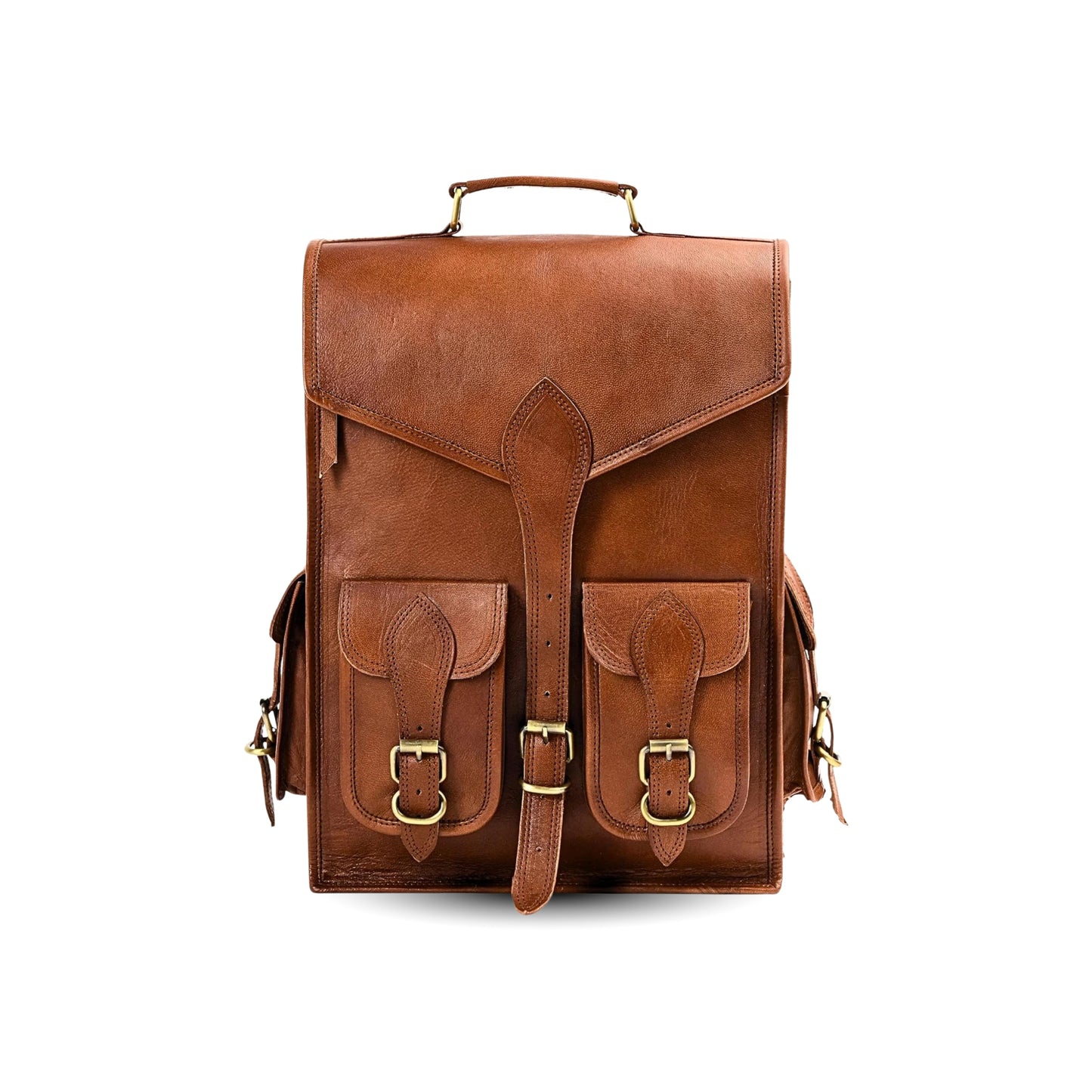 Vintage Leather Backpack Rucksack - Tampa Home & Garden Store