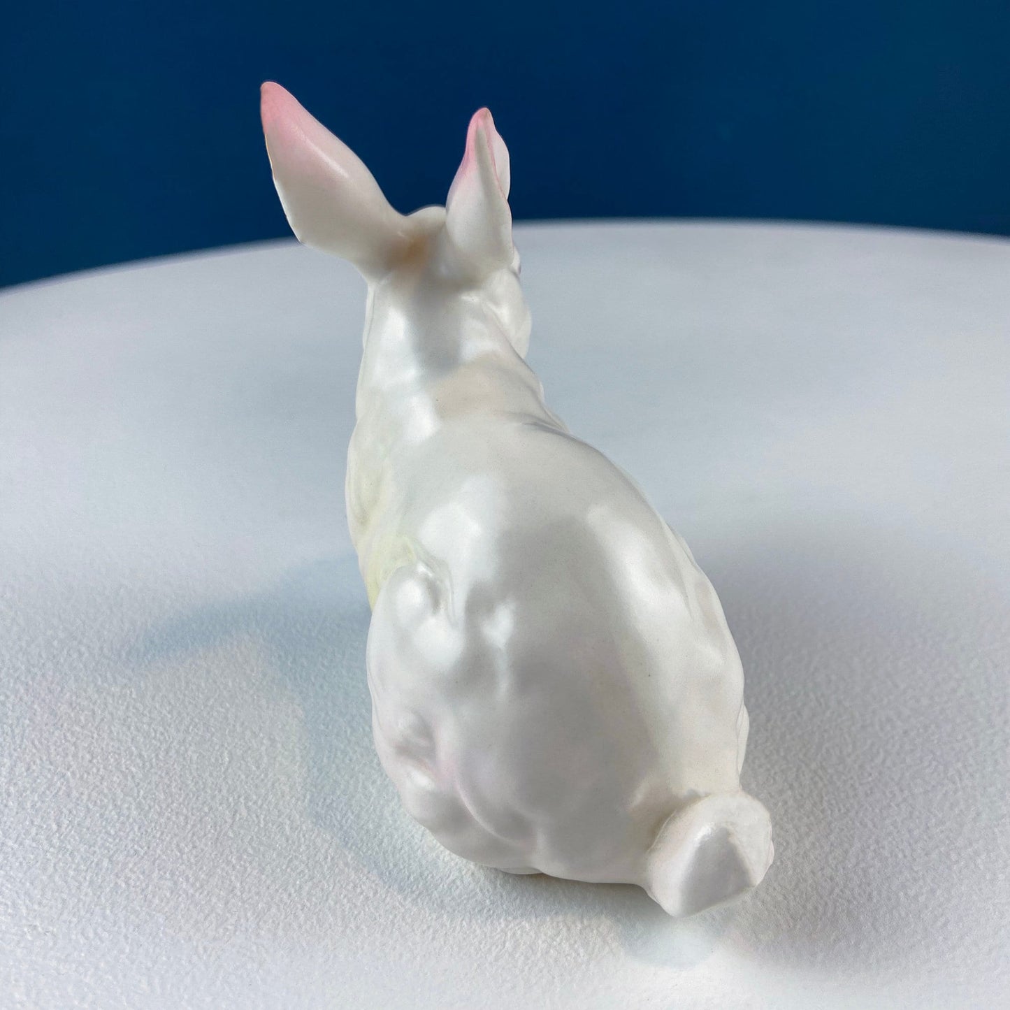 Vintage Lefton Bunny Figurine. Small Porcelain Sitting Rabbit. Hand-Painted Bunny. Easter/Spring Celebration. Collectible Table Decor. - Tampa Home & Garden Store