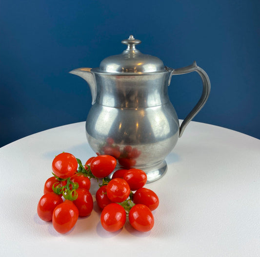 Vintage Milton Mountain Joy Pewter Pitcher Vase, 64oz Rustic Decor - Tampa Home & Garden Store