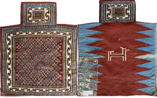Vintage Nomadic Baluch Salt Bag Rug - Tampa Home & Garden Store