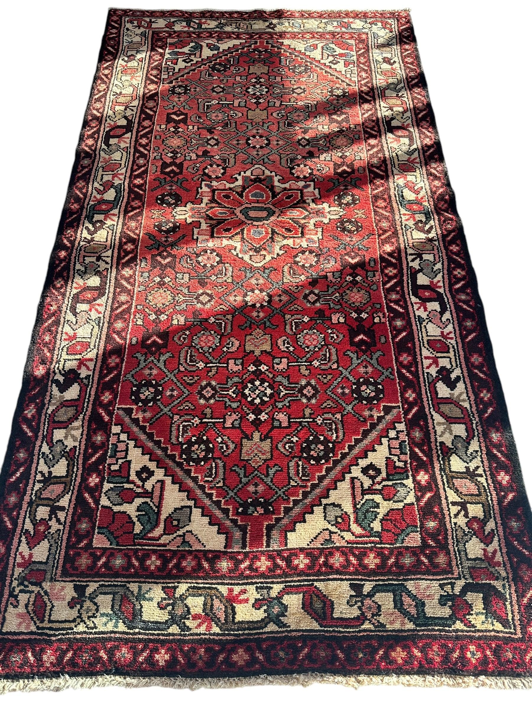 Vintage Persian Hamadan Rug 3’7” x 6’8” - Tampa Home & Garden Store