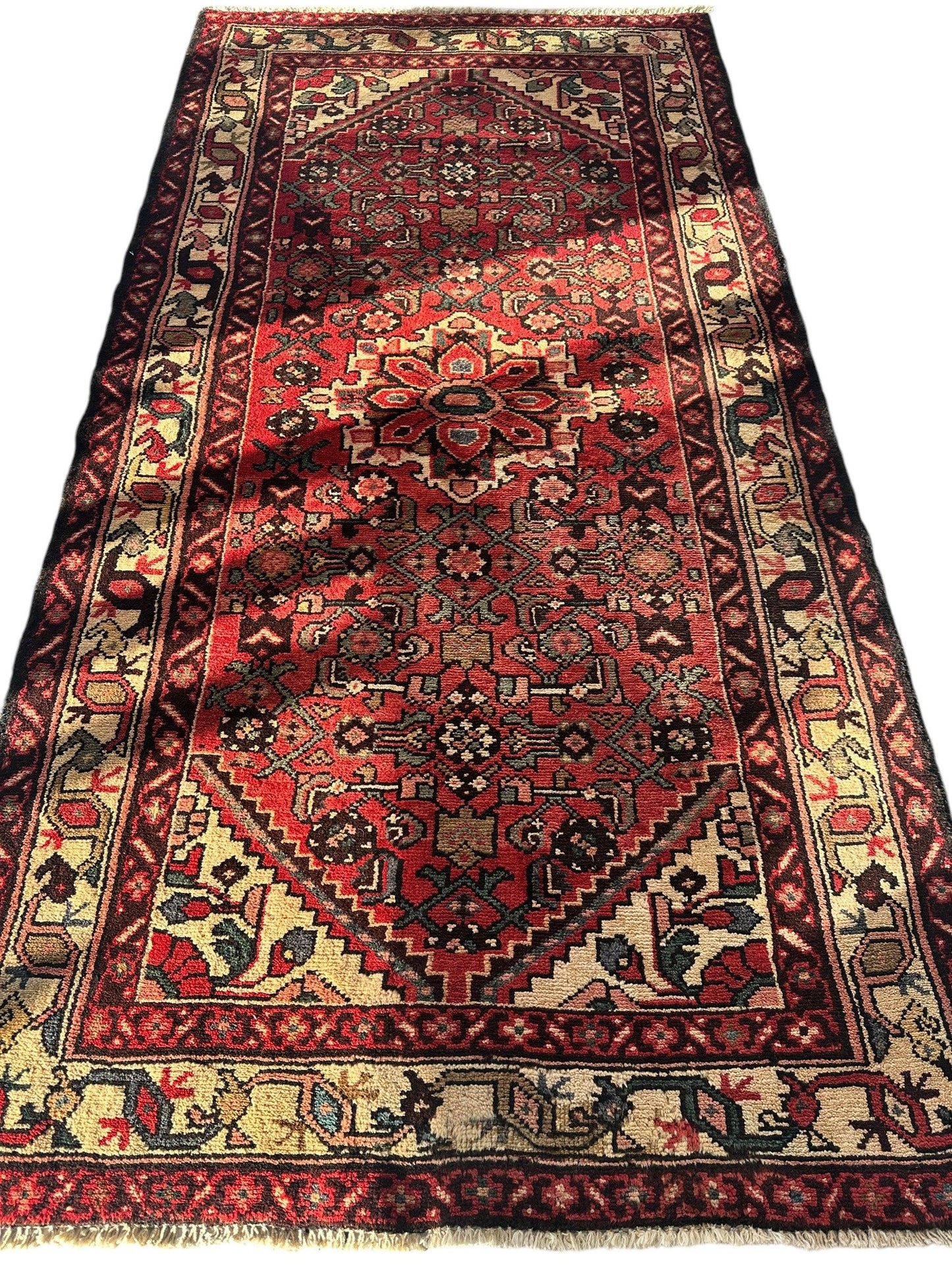 Vintage Persian Hamadan Rug 3’7” x 6’8” - Tampa Home & Garden Store