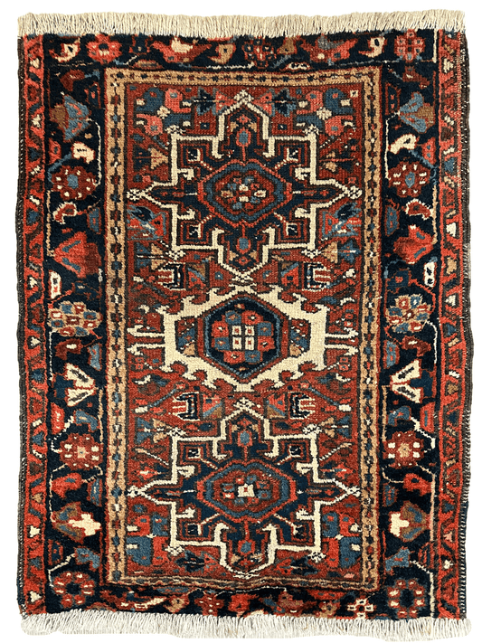 Vintage Persian Karaja Heriz Runner 24”x33” - Tampa Home & Garden Store