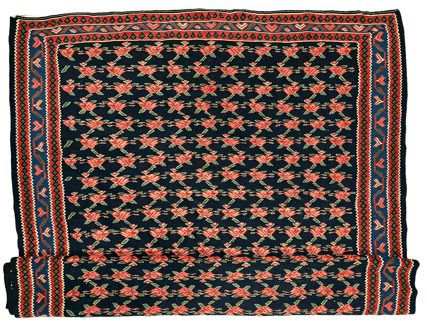 Vintage Persian Senneh Kilim 4’4” x 7’ - Tampa Home & Garden Store