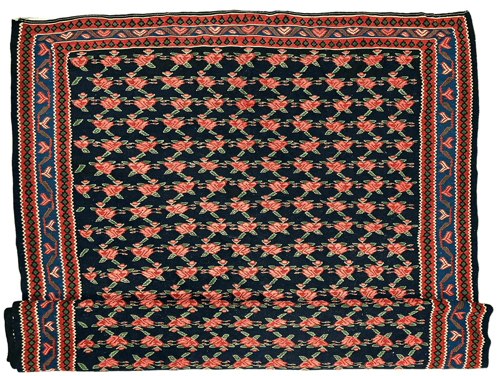 Vintage Persian Senneh Kilim 4’4” x 7’ - Tampa Home & Garden Store