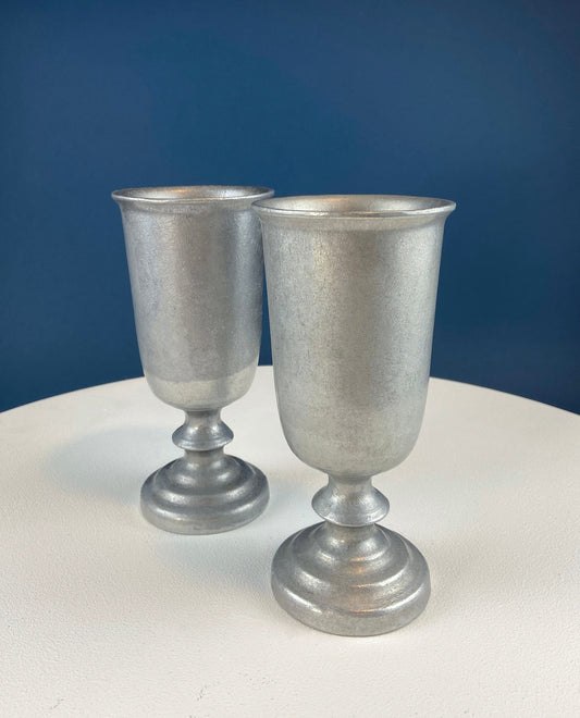 Vintage Pewter Goblet. Tavern RWP USA Barware.  Wilton Collection Wine / Water Goblet. - Tampa Home & Garden Store