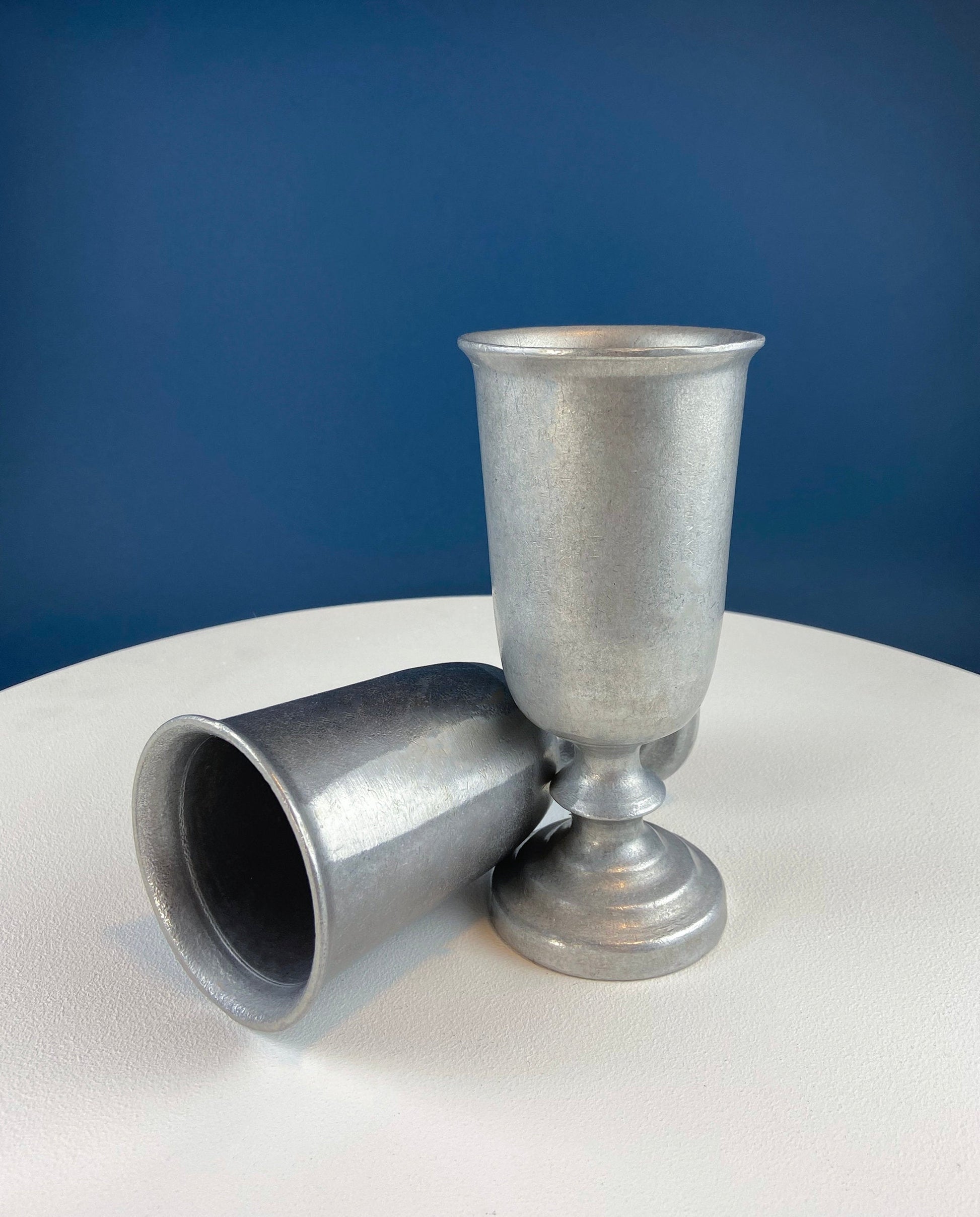 Vintage Pewter Goblet. Tavern RWP USA Barware.  Wilton Collection Wine / Water Goblet. - Tampa Home & Garden Store