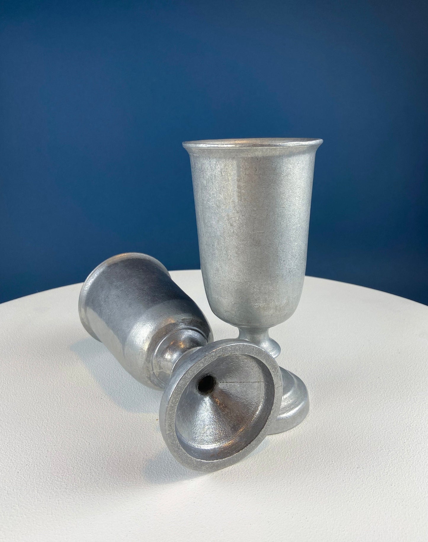 Vintage Pewter Goblet. Tavern RWP USA Barware.  Wilton Collection Wine / Water Goblet. - Tampa Home & Garden Store
