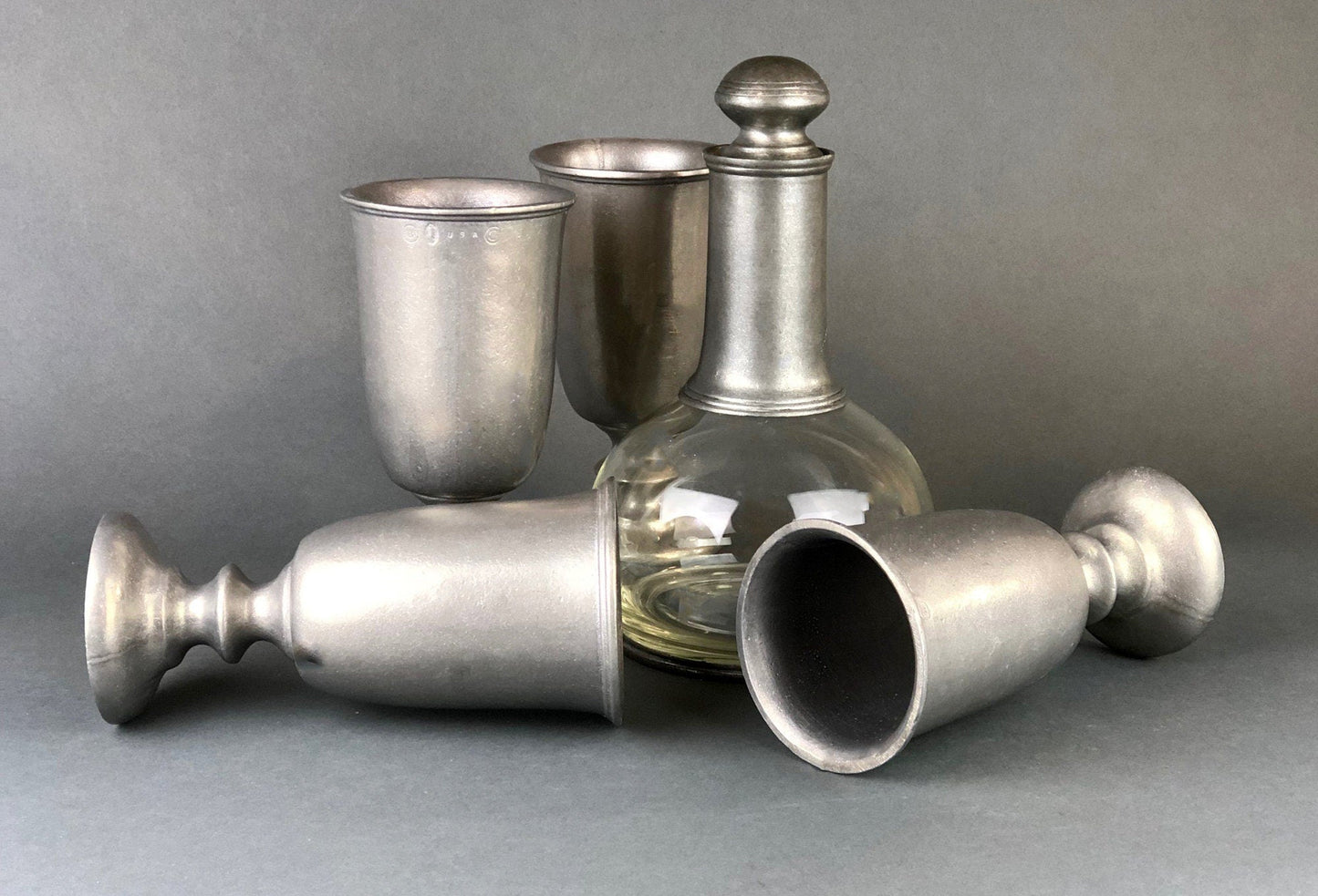 Vintage Pewter Goblet. Tavern RWP USA Barware.  Wilton Collection Wine / Water Goblet. - Tampa Home & Garden Store