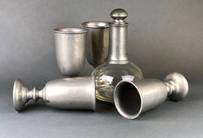 Vintage Pewter Goblet. Tavern RWP USA Barware.  Wilton Collection Wine / Water Goblet. - Tampa Home & Garden Store