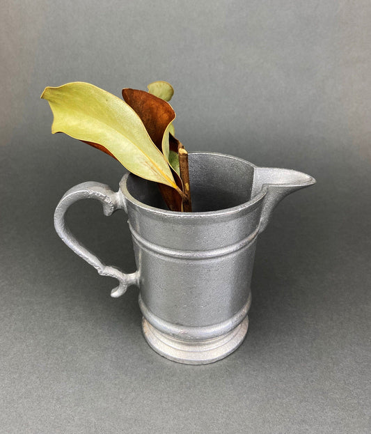 Vintage Pewter Pitcher. Small Collectible Pitcher. Home or Restaurant Decor.  Film or Food Styling Prop. - Tampa Home & Garden Store