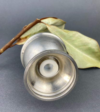 Vintage Pewter Sugar and Cinnamon Shaker. Reed and Barton Muffineer. Subscribed with "Ladies Doubles Runner Up." - Tampa Home & Garden Store