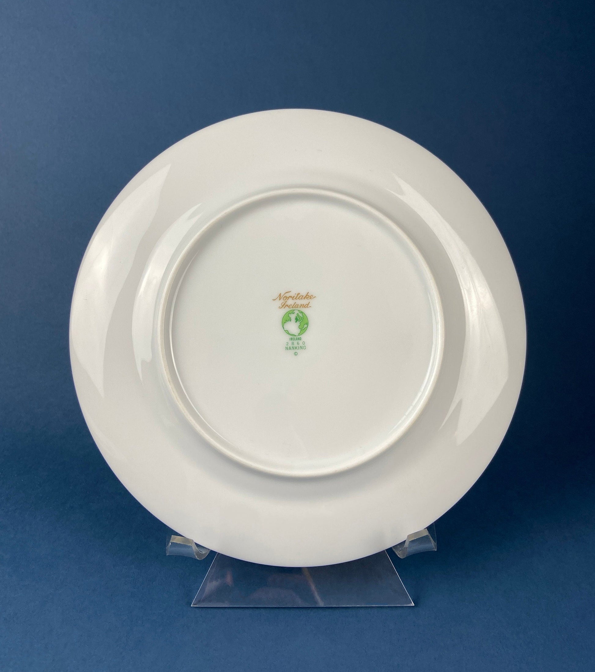 Vintage Porcelain Plates Trio, Dinner Set by Noritake Ireland. Asian Inspired Three Plates: Dinner, Salad, and Dessert. - Tampa Home & Garden Store