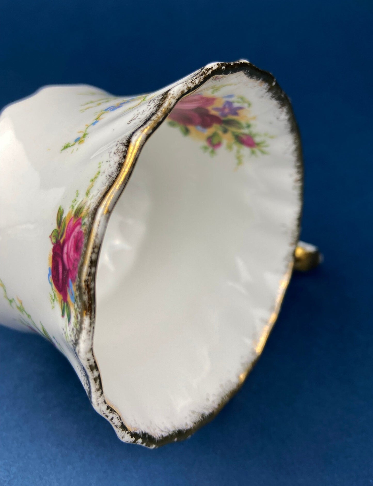 Vintage Queen Anne Bone China Porcelain Tea Cup and Saucer. Summer Days Design. Tea Party Hosting Essentials. Collectible Set. - Tampa Home & Garden Store