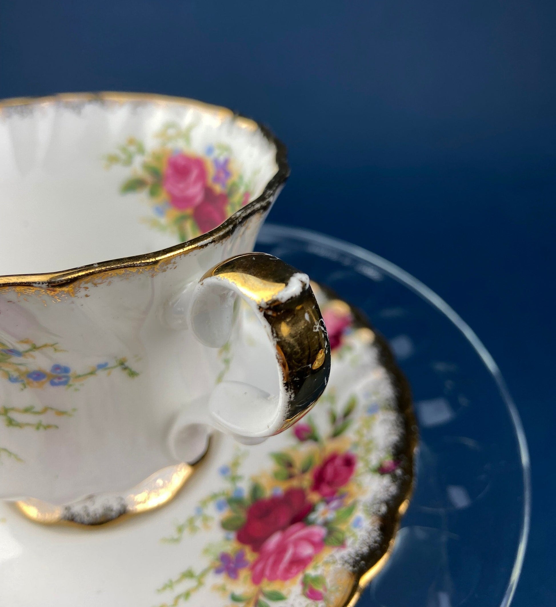 Vintage Queen Anne Bone China Porcelain Tea Cup and Saucer. Summer Days Design. Tea Party Hosting Essentials. Collectible Set. - Tampa Home & Garden Store