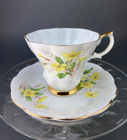 Vintage Royal Albert Tea Cup and Saucer. Friendship Series of 12. Carnation Motif. Fine Bone China Made in England. - Tampa Home & Garden Store