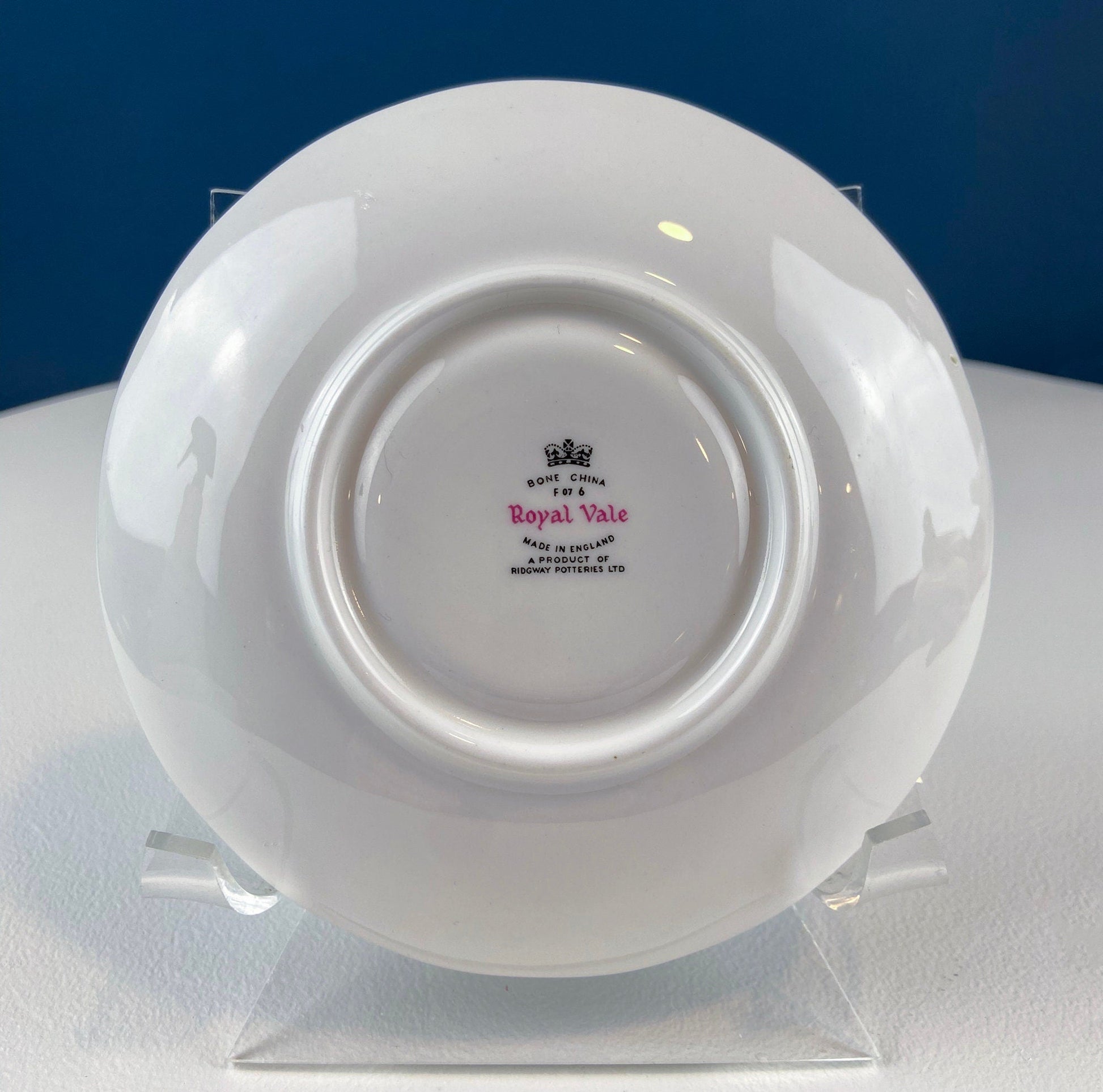 Vintage Royal Vale Tea Cup and Saucer: English Cottage Garden Motif - Tampa Home & Garden Store