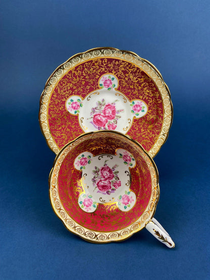 Vintage Tea/Coffee Cup and Saucer. Royal Stafford. Fine Bone China Made in England. - Tampa Home & Garden Store