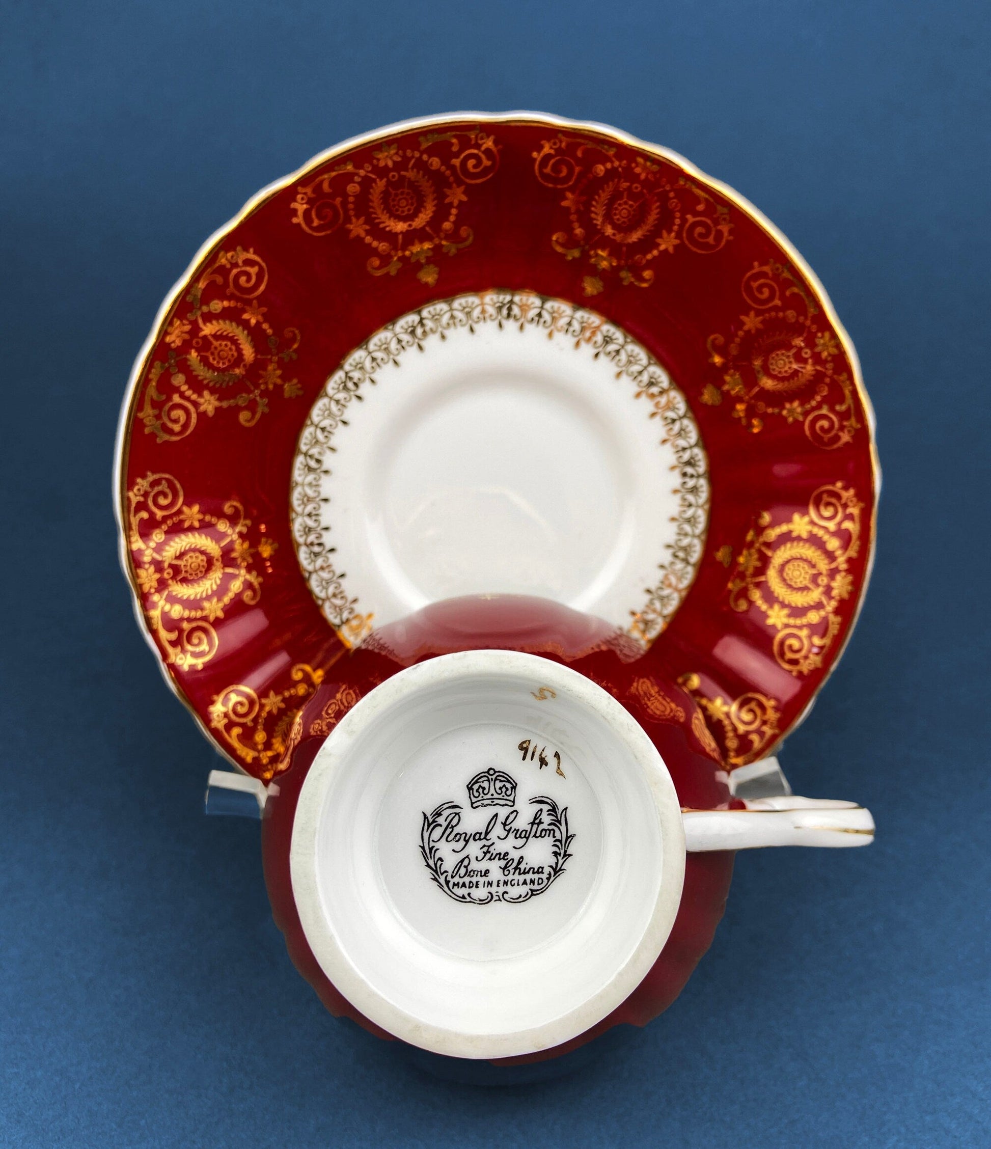 Vintage Teacup, Coffee Cup and Saucer.  Royal Grafton. Fine Bone China Made in England. - Tampa Home & Garden Store