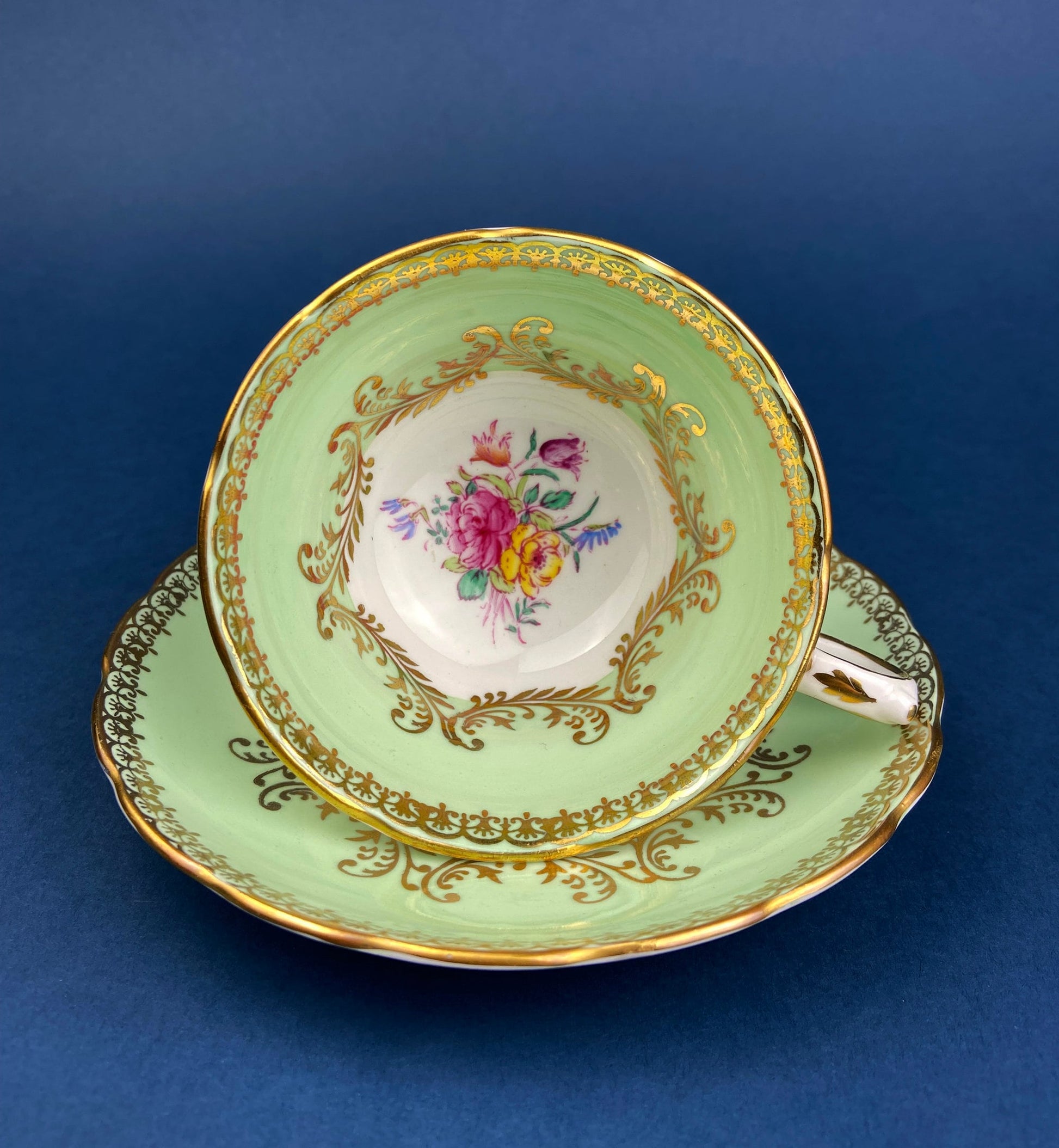 Vintage Teacup, Coffee Cup and Saucer.  Royal Grafton. Fine Bone China Made in England. - Tampa Home & Garden Store