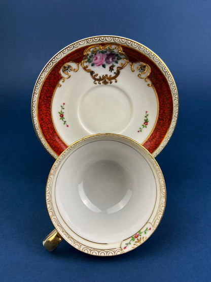Vintage Teacup and Saucer. Hand Painted in Occupied Japan. Fine Bone China. - Tampa Home & Garden Store