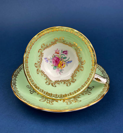 Vintage Teacup and Saucer. Hand Painted in Occupied Japan. Fine Bone China. - Tampa Home & Garden Store