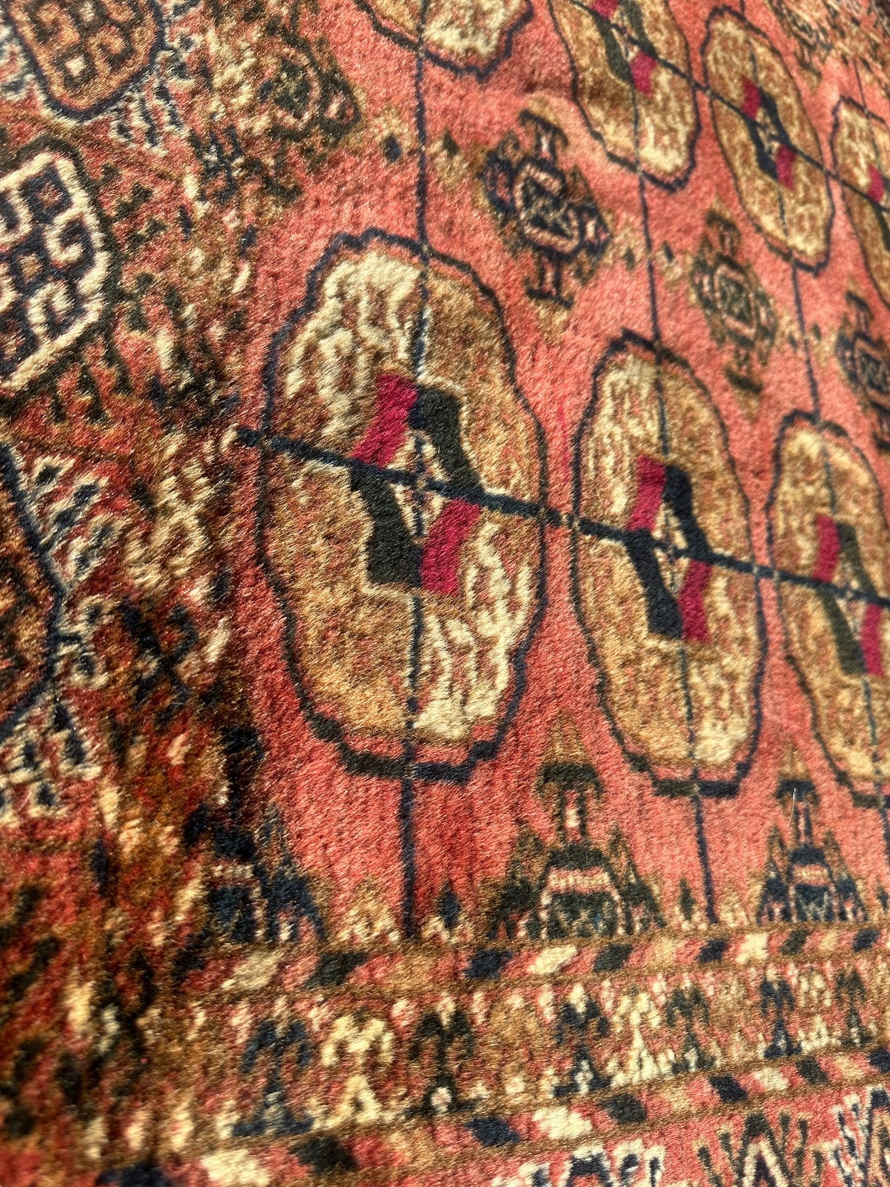 Vintage Tribal Turkoman Tekke Rug 3’4” x 4’ - Tampa Home & Garden Store
